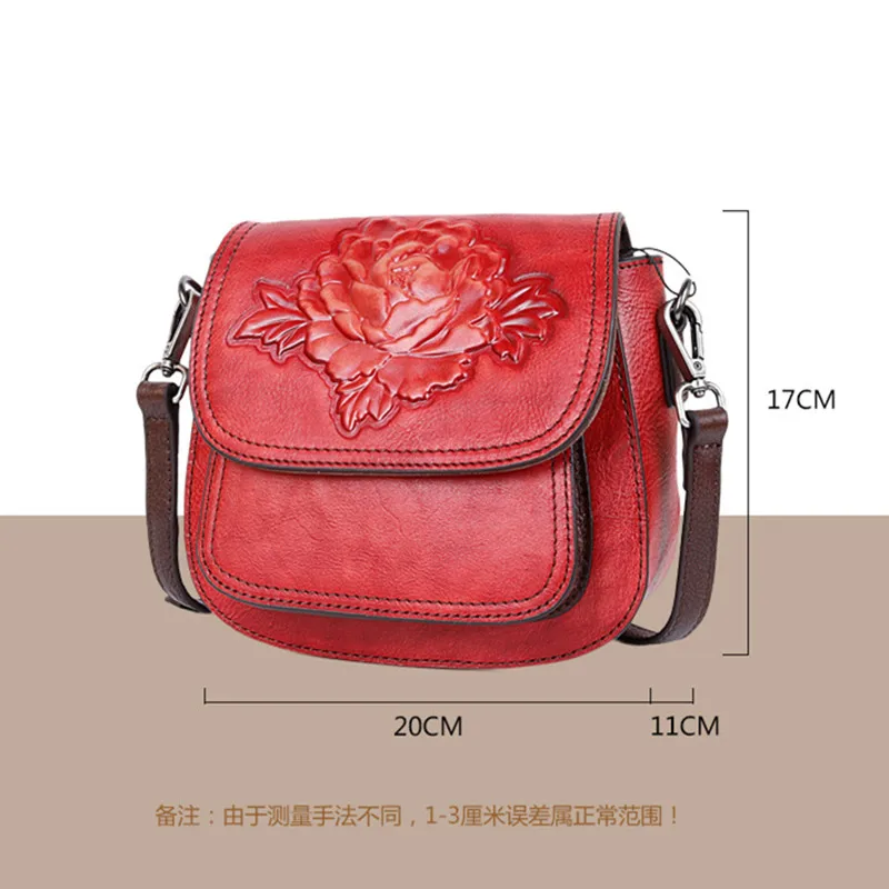 Новая трехмерная сумка из воловьей кожи с тиснением на голове диагональная