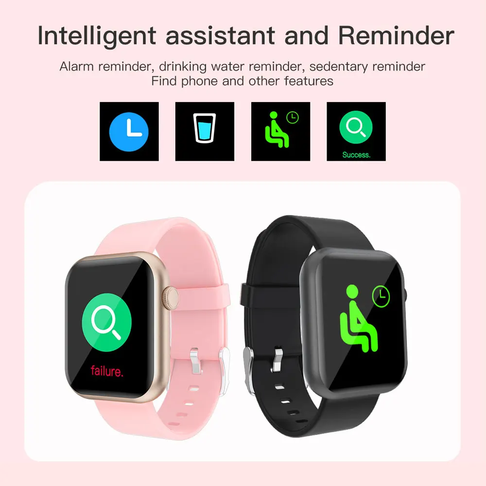 LOKMAT Sport Bluetooth Smart Watch Men Full Touch Fitness Tracker Heart Rate Digital Clock GTS Smartwatch Women for IOS Android |