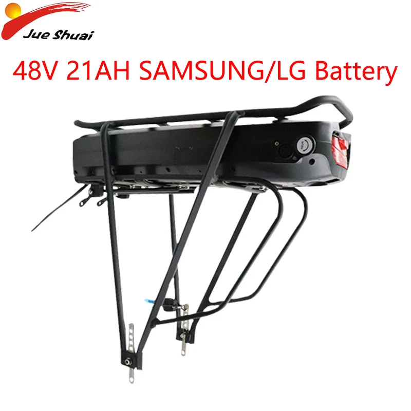 Литиевая батарея для электровелосипеда Samsung LG задний Аккумулятор 48 в 21