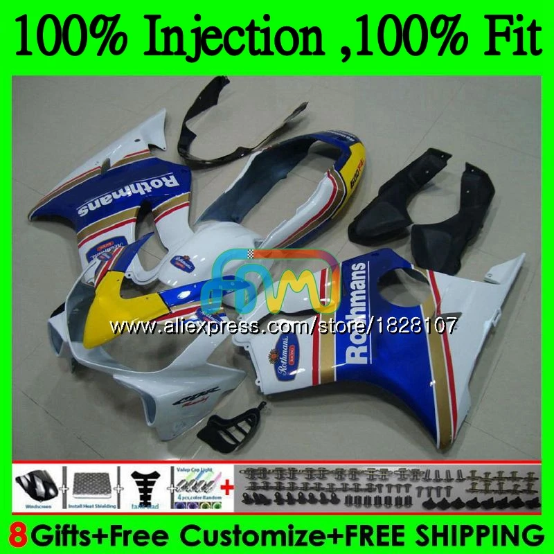 

Обтекатели для HONDA CBR600 FS CBR 600F4i 600 F4i 04 Ротман синий 05 06 07 141BS.45 CBR600 F4i CBR600F4i 2004 2005 2006 2007