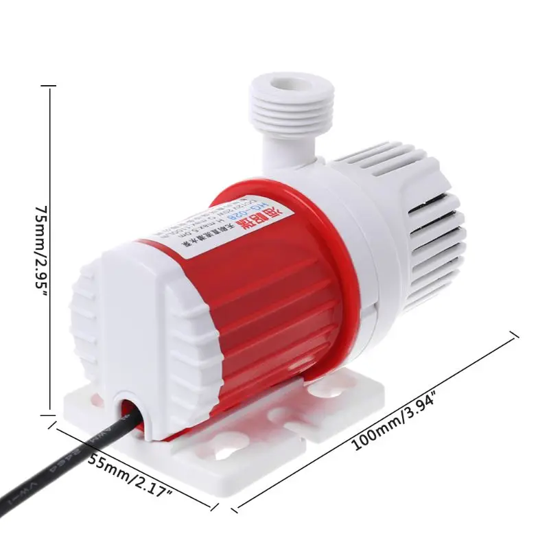 

DC 12V 1100L/H Submersible Water Pump Controllable Speed For Fish Tank Aquarium