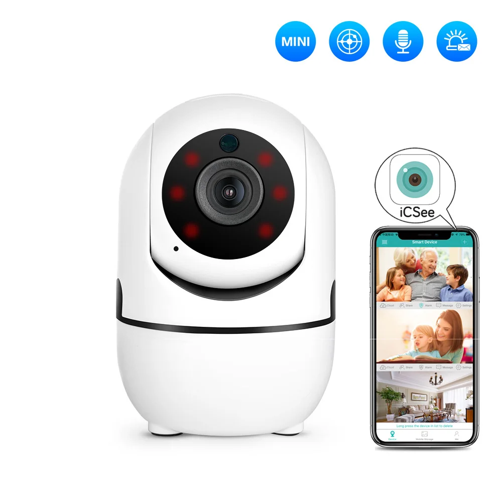 Умная IP-камера видеонаблюдения с Wi-Fi и функцией автоматического слежения |