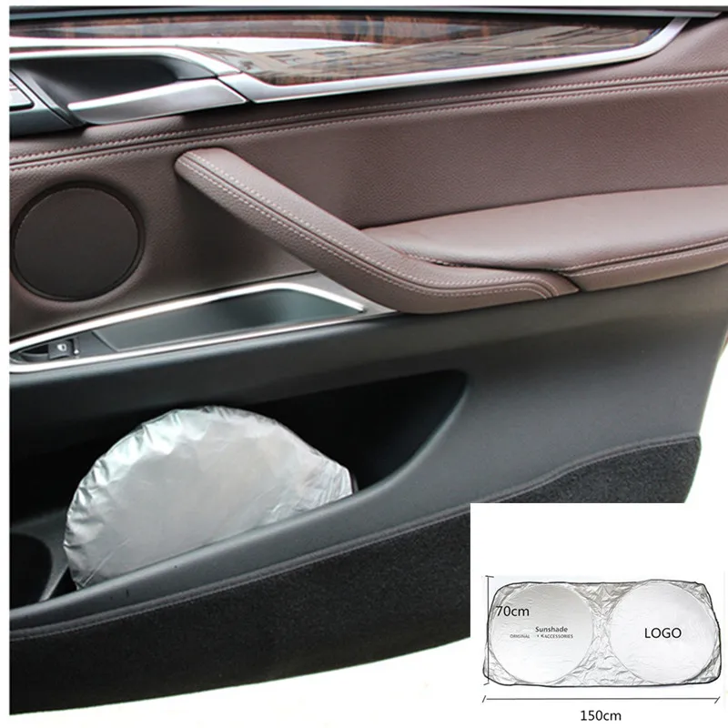 

Car Logo Windshield Sunshades Sun Shade Covers Front Window Visors Car Accessories For Jeep Ford BMW Chevrolet Volvo LEXUS