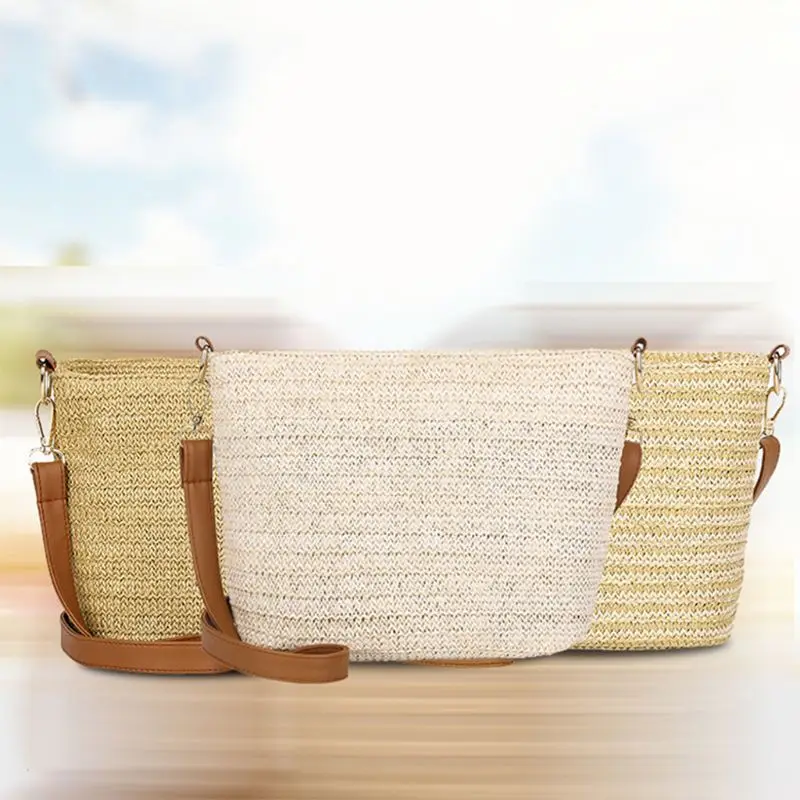 

Straw Tote Bag For Women Shoulder Bag Summer Beach Bag Girls Fashion Handbag