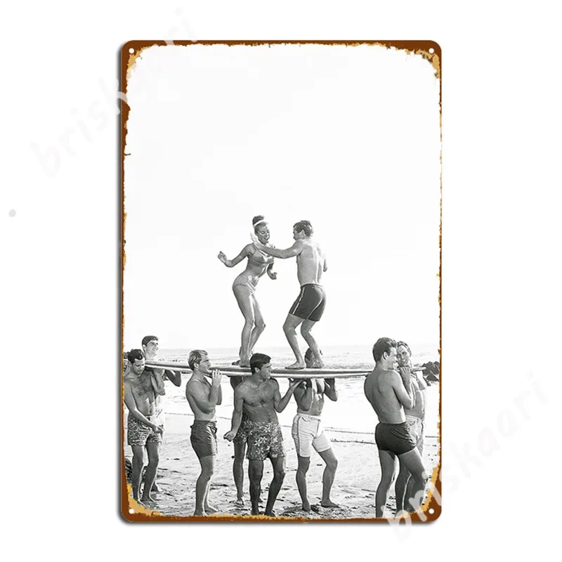 Вечевечерние для серфинга черно-белые Ретро Винтажные художественные плиты