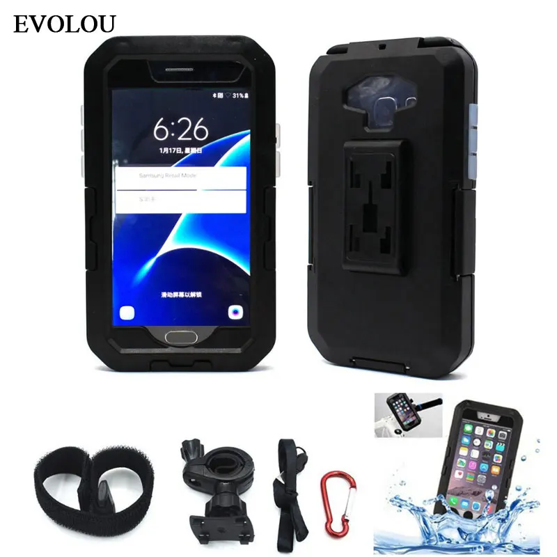 Держатель для телефона на мотоцикл и велосипед подставка Samsung S9 S8 S7 S6 Edge S5