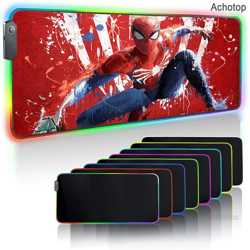 

Anime Movie RGB Large Gaming Mouse Pad 900x400/350X600mm LED Lighting Mousepad Gamer Computer Desk Mat Pad HD-Logo Gamer Carpet