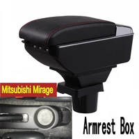 for mitsubishi mirage space star armrest box central store content box with cup holder ashtray usb mirage space armrests box