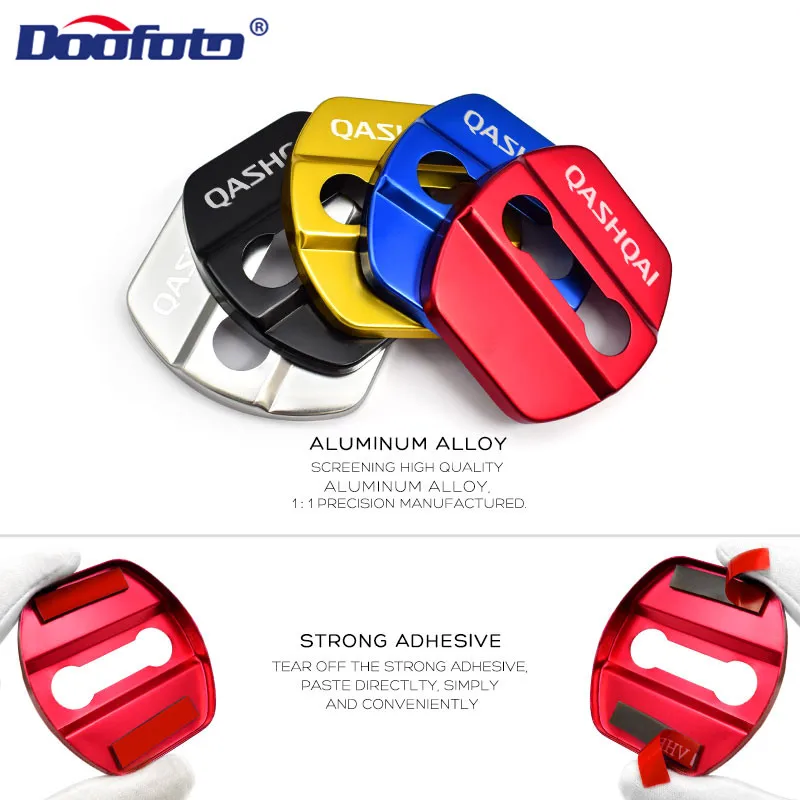 4Pcs Car-Styling car door lock cover Auto Emblems Case For Nissan juke qashqai j11 10 x-trail note tiida nismo logo Car Styling |