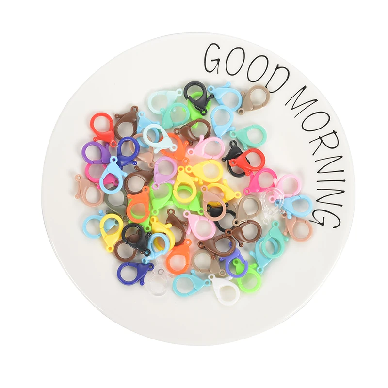 Застежка-карабин для ключей цветная пластиковая застежка с разрезом в форме