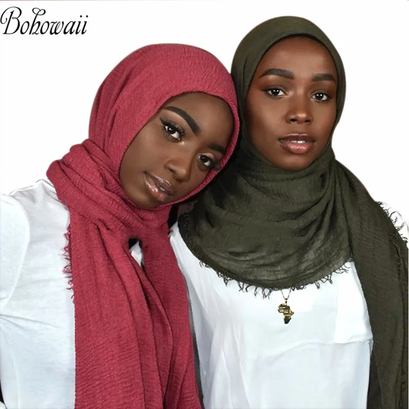 BOHOWAII хиджаб шарф женский летний головной платок Мягкий Cachecol легкий дышащий