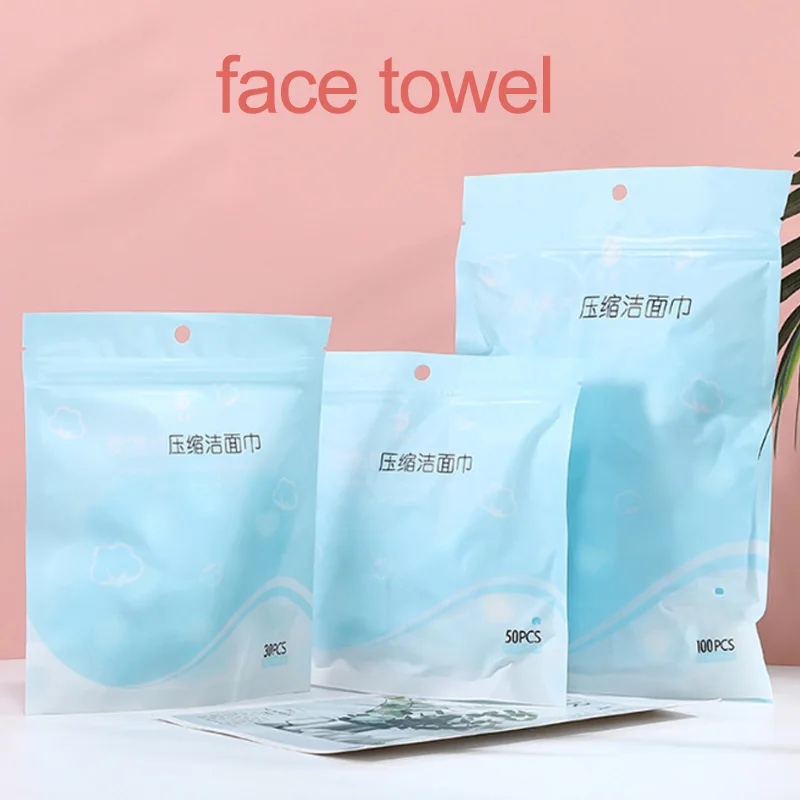 Одноразовое спрессованное полотенце 20 шт. портативное для лица путешествий на