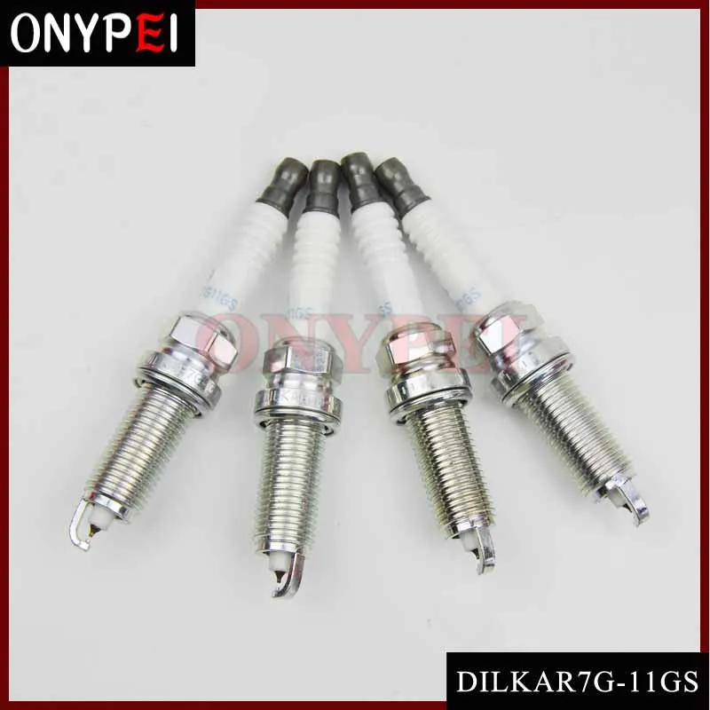 Новый 4 шт./лот двойной иридиевая Свеча зажигания 12290-5A2-A01 DILKAR7G-11GS для Honda Odyssey No.91578