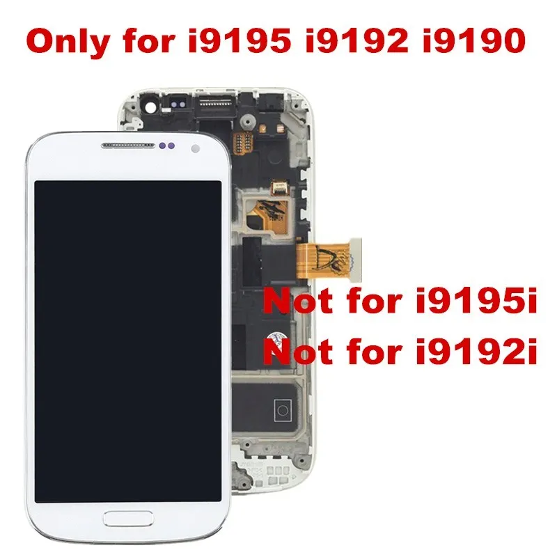 Для Samsung Galaxy SIV S4 Mini I9190 i9192 i9195 LCD Super AMOLED LCDs сменный экран сенсорный дигитайзер с