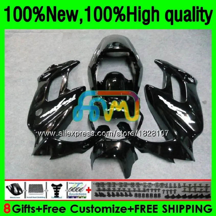 

VTR1000F For HONDA SuperHawk VTR1000 F 97 98 99 00 01 147BS.23 VTR 1000 F 1000F 1997 1998 1999 2000 Glossy black 2001 Fairings