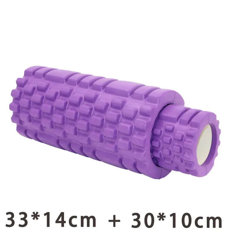 

33cmEVA Hollow Wolf Tooth Shaped Yoga Column Hollow Foam Shaft Balance Bar Pilates Yoga Column Set Two In One