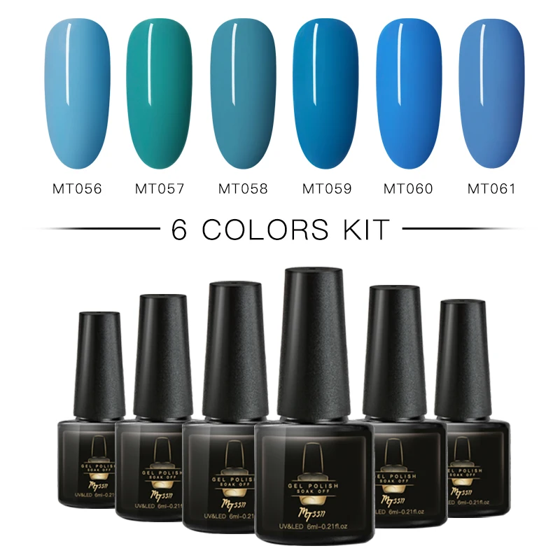 

Mtssii 6PC Gel Nail Polish Set 6ml Gel Polish Nail Kit UV Gel Set For Gel Varnish Manicure Set For Nail Art Gel Nail Polish