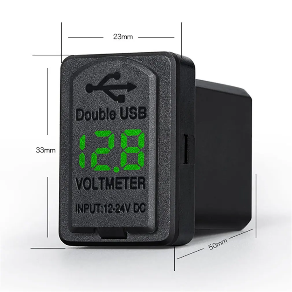 4.8A автомобильное зарядное устройство с двумя usb-портами светодиодный дисплей