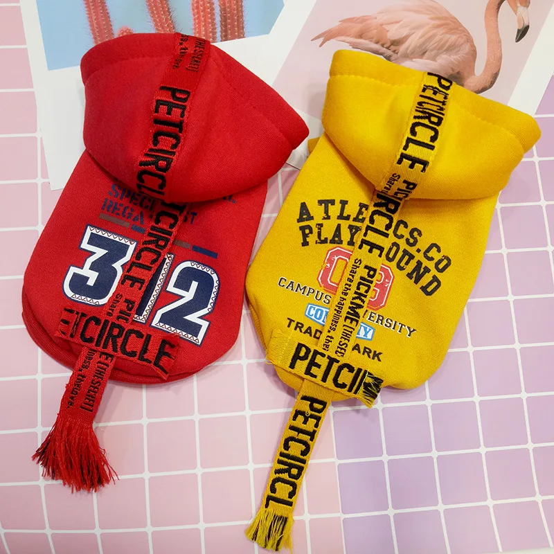 Весна и осень Новый стиль Одежда для собак Щенок щенок Лента кошки с надписью