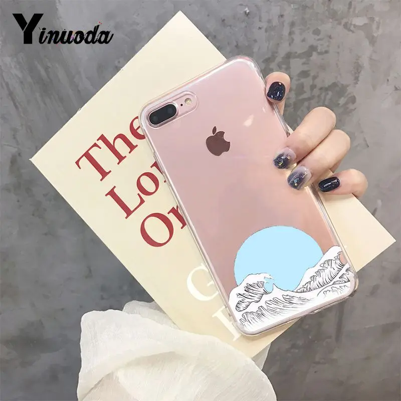 Yinuoda большая волна от Kanagawa DIY аксессуары для телефонов Чехол для Apple iPhone 8 7 6 6S Plus X XS max 5 5S SE XR чехол - Цвет: 7