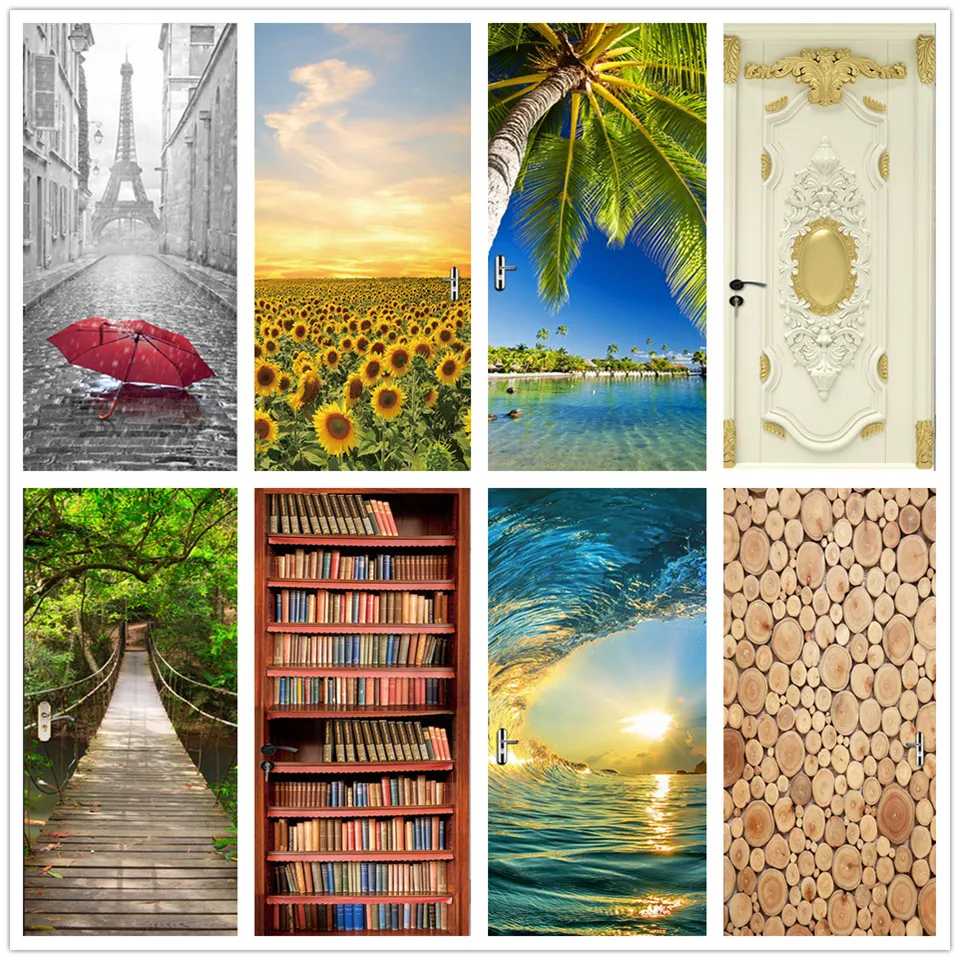 Натуральный пейзаж скользящая искусственная комната украшение самостоятельная