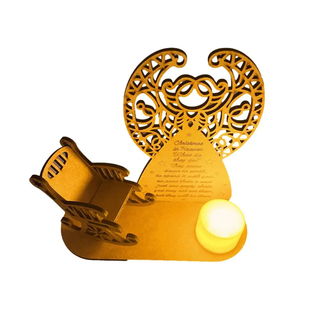 

Mini Wooden Christmas Rocking Chair DIY Wooden Home Ornaments Heavenly Angel Poems To Commemorate Loved Ones Decorations