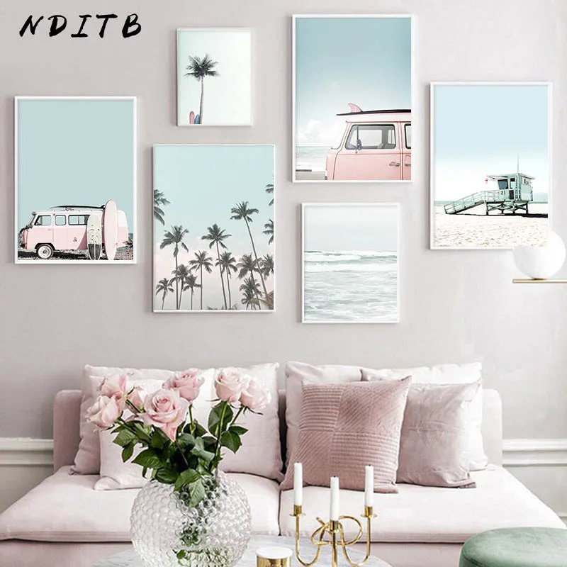 Картина на холсте для пляжного отдыха летнее Тропическое украшение постер