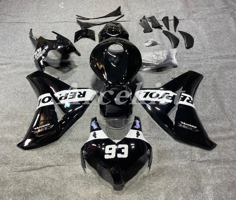 

New ABS whole Fairings Kits For CBR1000RR CBR1000 CBR 1000 RR 2008 2009 2010 2011 08 09 10 11 Bodywork set black repsol