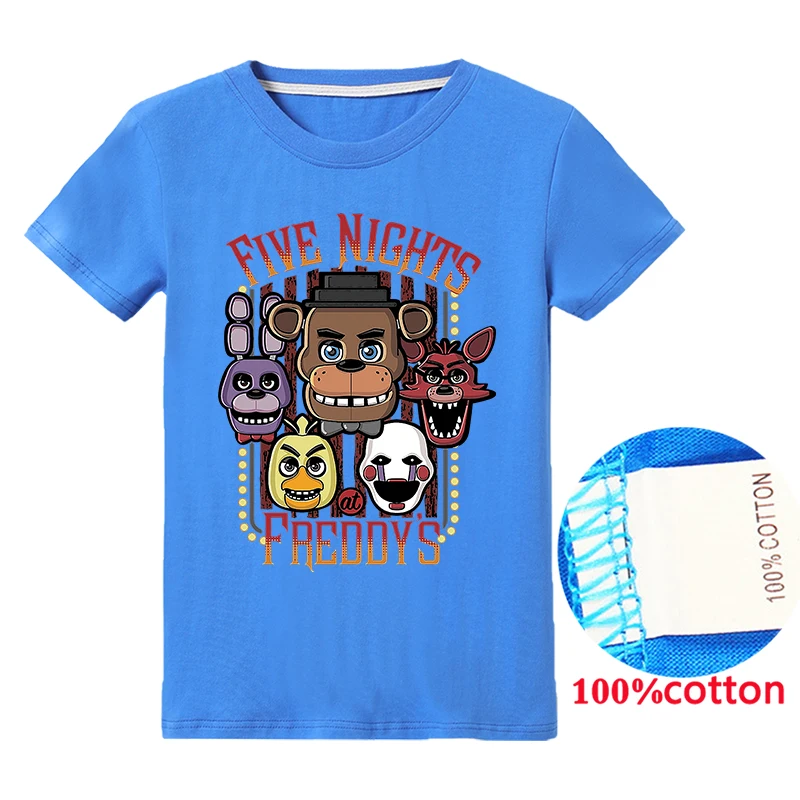 Детская одежда футболки для мальчиков толстовка с капюшоном рисунком пять ночей