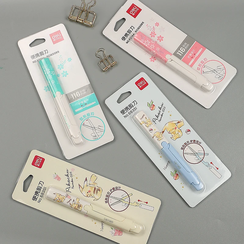 

Pen Shape Scissors Student Kid Fold Stationery Paper Cut DIY Office School Home Art Child Preschool Safe Blunt Tip Portable Cute