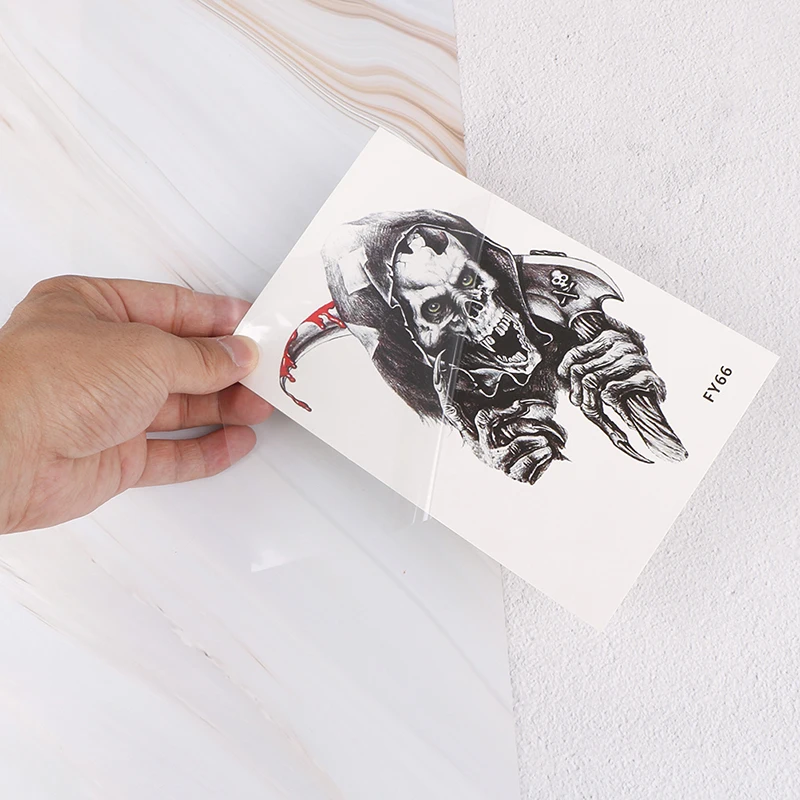 1 шт. водонепроницаемые Временные татуировки крутые животные Череп боди арт Орел