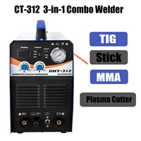 ct 312 tigstickplasma cutter 3 in 1 combo welder dc inverter igbt 110220v