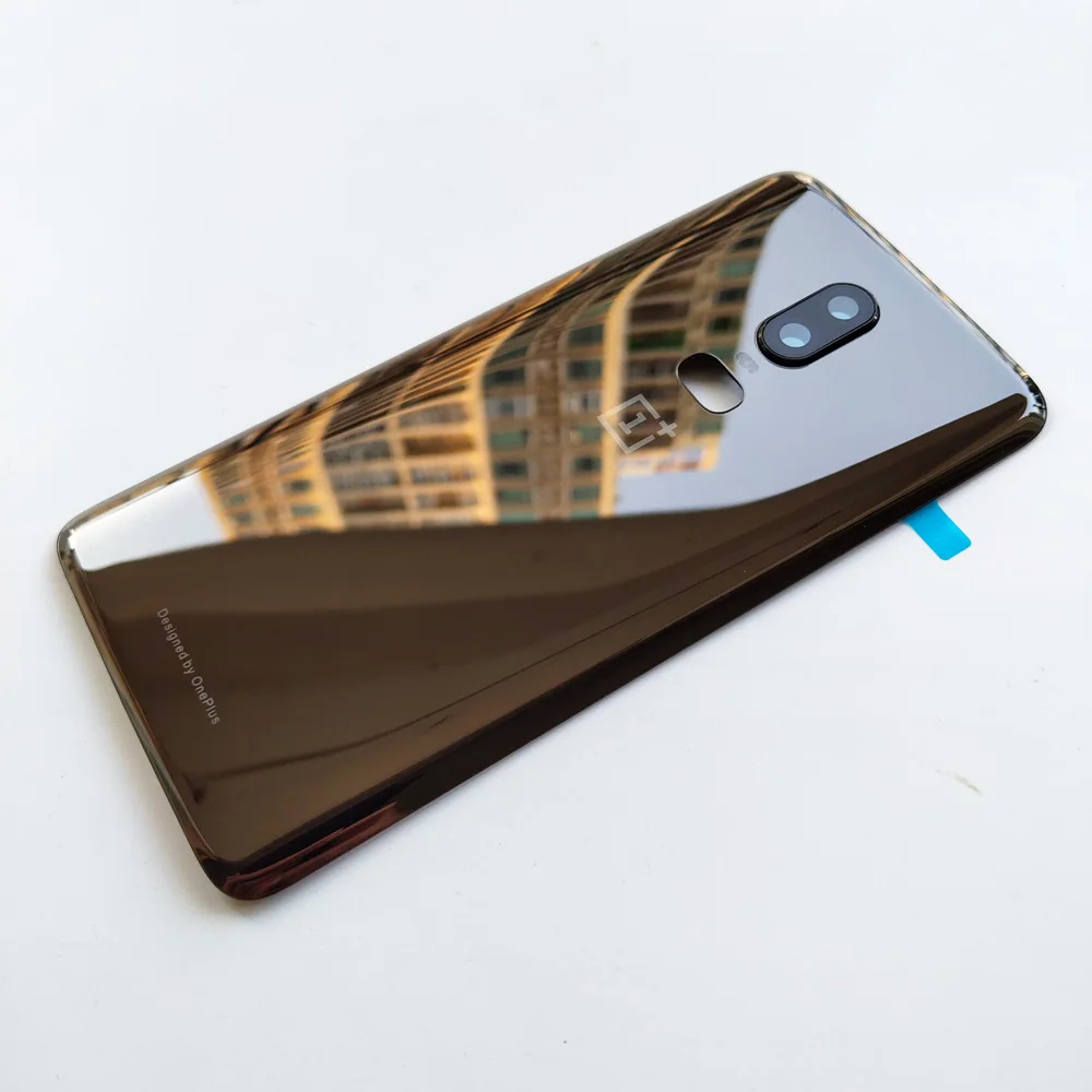 6,3 дюймов, черный/белый/красный/прозрачный, новинка, для OnePlus 6 One Plus 6, задняя крышка, крышка для батареи, корпус, чехол, запчасти для заднего стекла