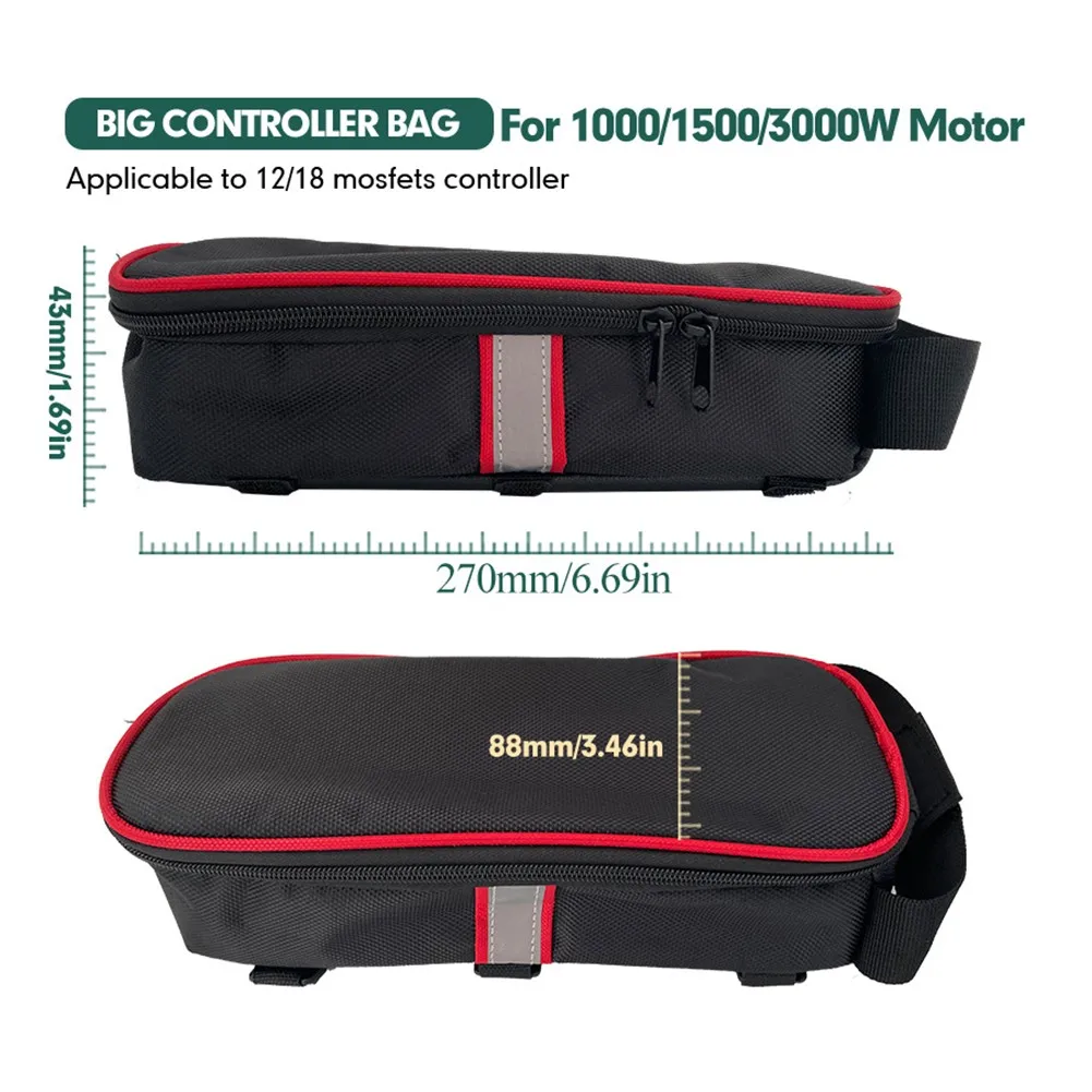 

270x88x43mm Electric Bicycle Controller Bag E-Bike Waterproof Conversion Battery Case Ebike Box Conversion Storage Accessory