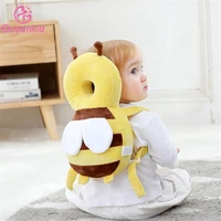 baby toddler headrest baby toddler anti fall pillow breathable head protection pad little bee head guard anti fall cap