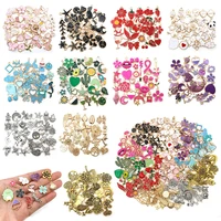 24100pcs mixed cute animals plants flowers enamel charms diy earrings bracelet pendant neacklace accessories for jewelry making