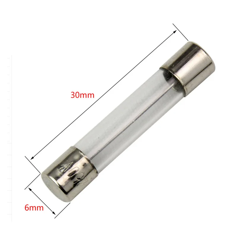 100 шт. стеклянный держатель предохранителя для мотоцикла 6x30 12 В 30 А двойная защита