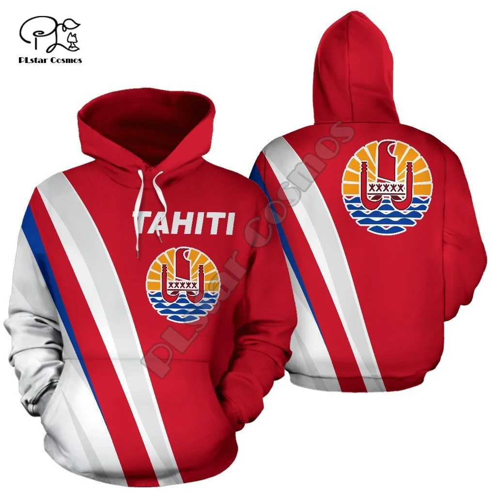 

NewBrand French Polynesia Tahiti Country Flag Tribal Culture Retro Tattoo Customize Tracksuit Men/Women 3DPrint Funny Hoodies 11