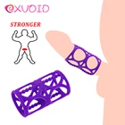 Увеличитель пениса EXVOID, кольцо для вагинальной стимуляции, задержки эякуляции, секс-игрушки для мужчин, силиконовый насадка на пенис