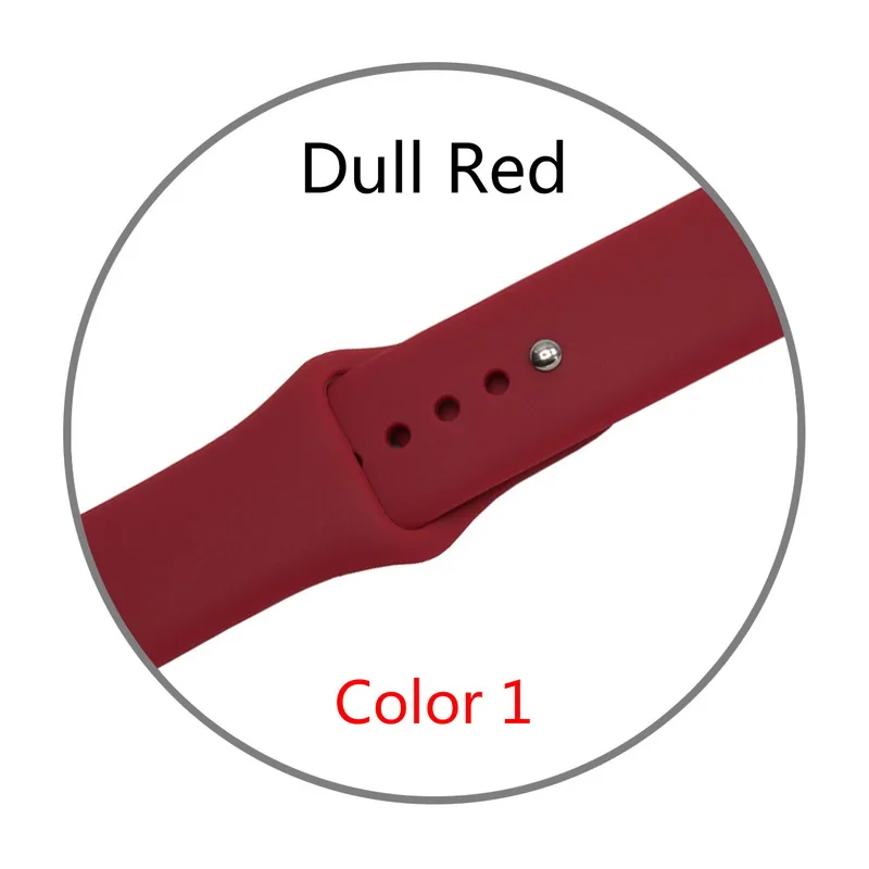 Ремешок силиконовый для Apple Watch band 38 мм 42 спортивный браслет iWatch 4 44 40 аксессуары