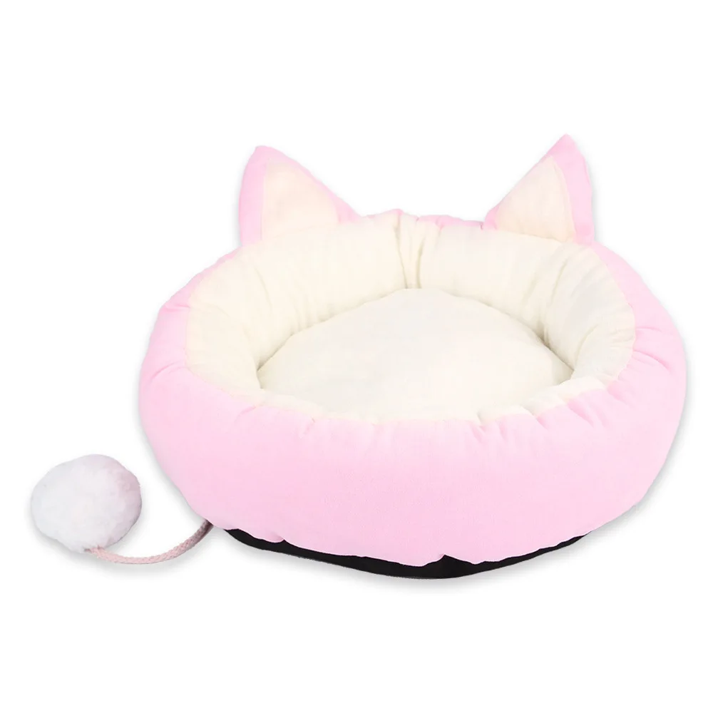 

Comfortable Soft Ears Shape Pet Bed Removable Pet Bed Soft Kennel Ears Shape Cat for Cats Four Seasons Dogs Pets