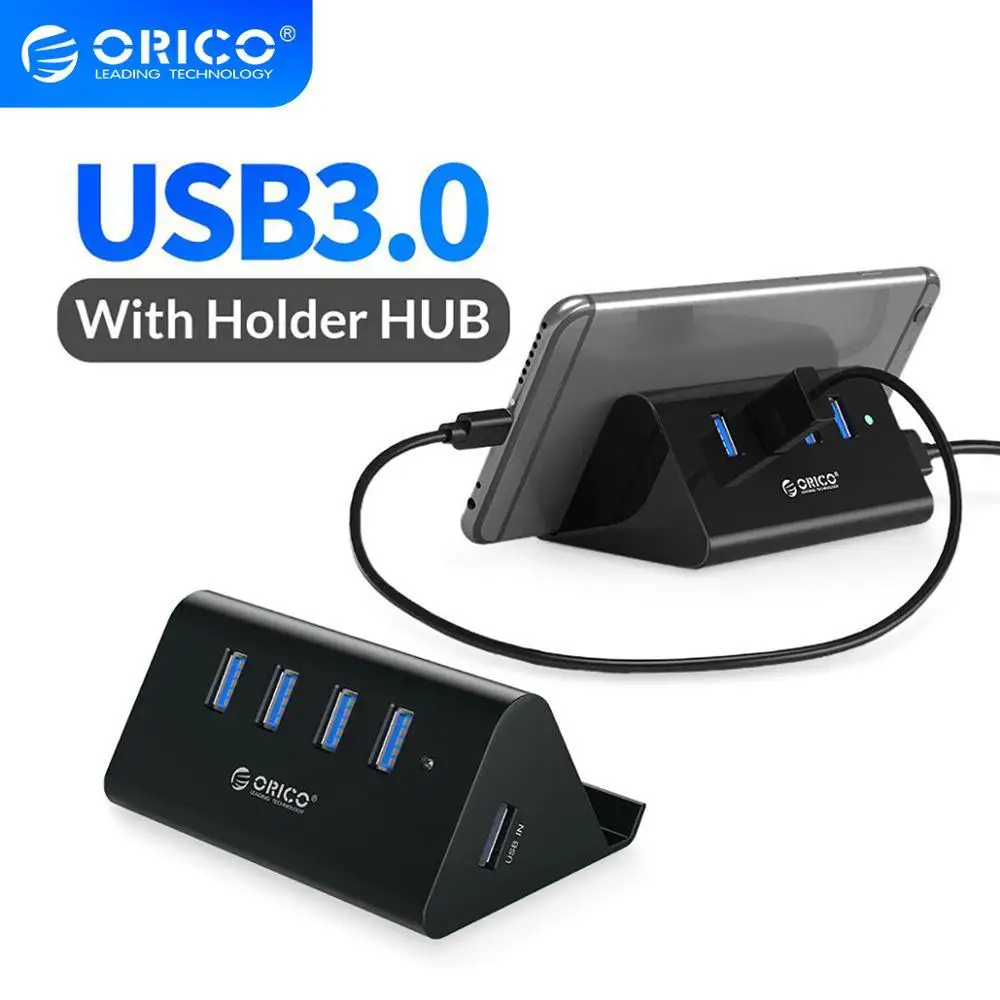 ORICO 5 Гбит/с высокоскоростной мини 4 порта USB3.0 концентратор сплиттер для