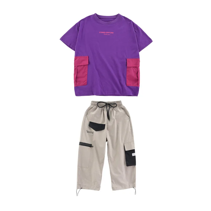 Женские танцевальные костюмы в стиле хип хоп для девочек и мальчиков уличная