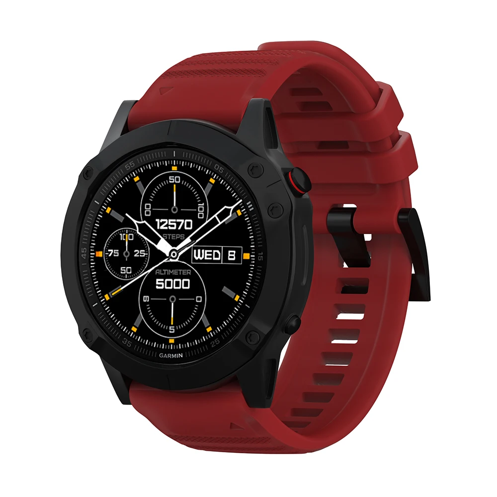26 мм 22 мм 20 мм силиконовый Быстрый ремешок для часов Ремешок для Garmin Fenix 6x6 6s 5 5S Plus 3 3 часа Quickfit резиновый ремешок для наручных часов