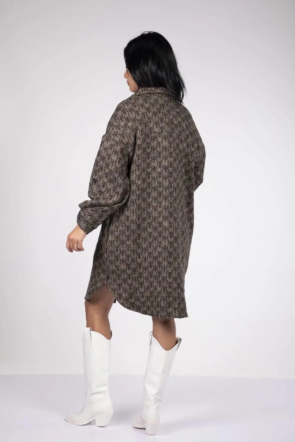 

Blue White Patterned Coat