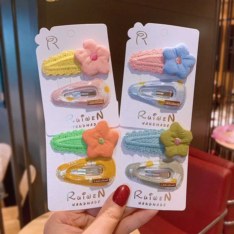 Заколка для волос ярких цветов в Корейском стиле детская заколка с ромашками и