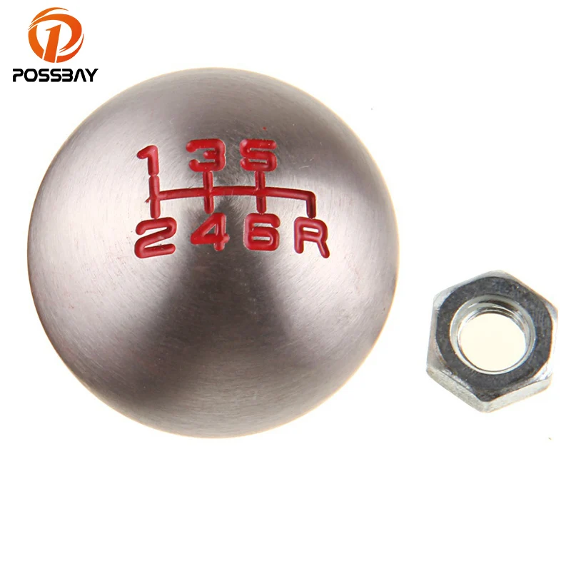 Posbay 6 скоростей серебристая ручка переключения передач для автомобиля с