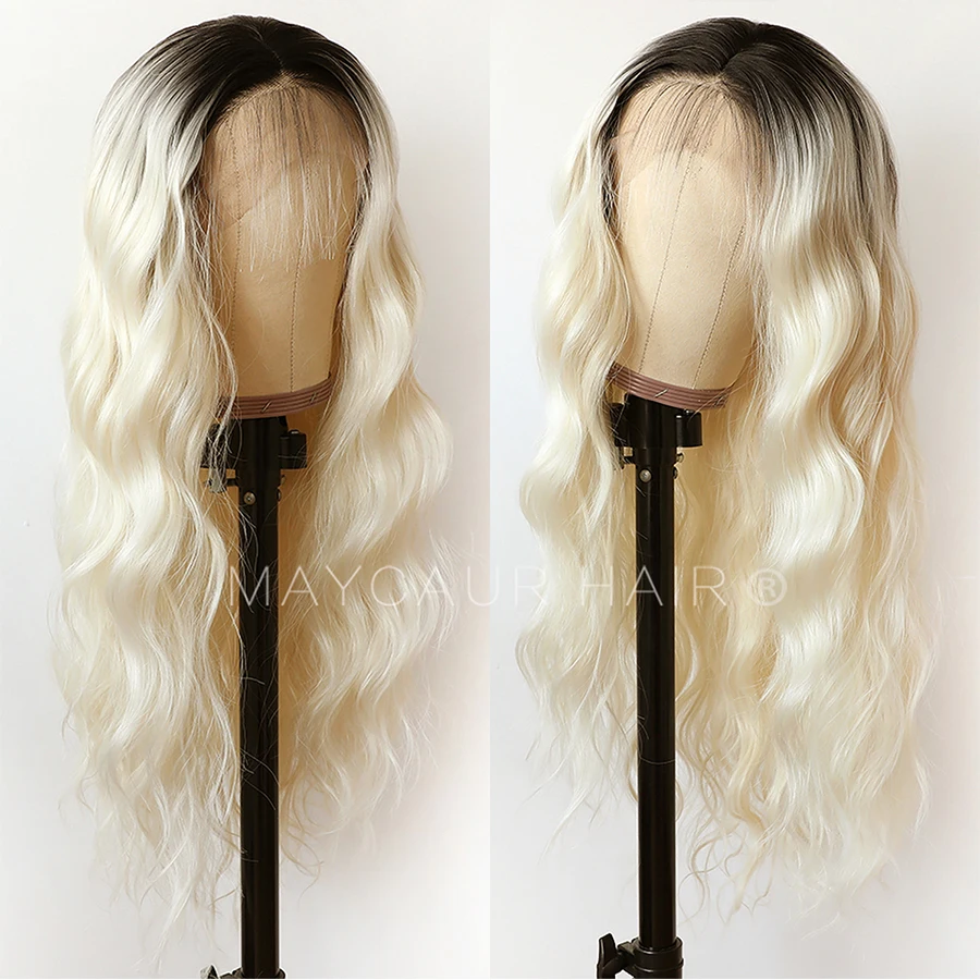 Парики Maycaur черные розовые синтетические кружевные передние парики бесклеевые