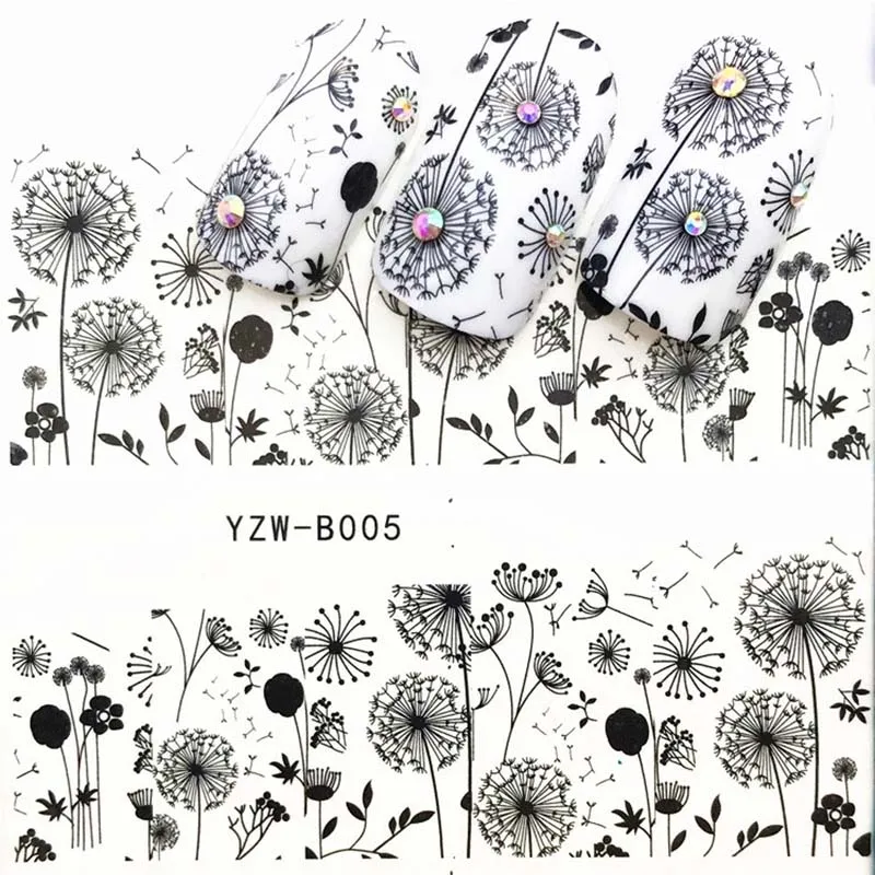 1 шт. череп Хэллоуин завод наклейка на ногти водная наклейки для ногтей с