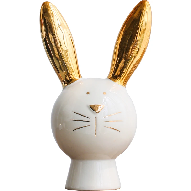 Роскошная статуя животного в скандинавском стиле кролик свинка искусство